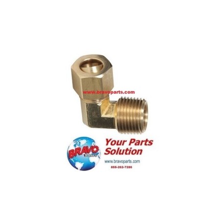 56391-01 Unipress 3/8" Tube x 3/8" NPT Brass Fitting Elbow Compression