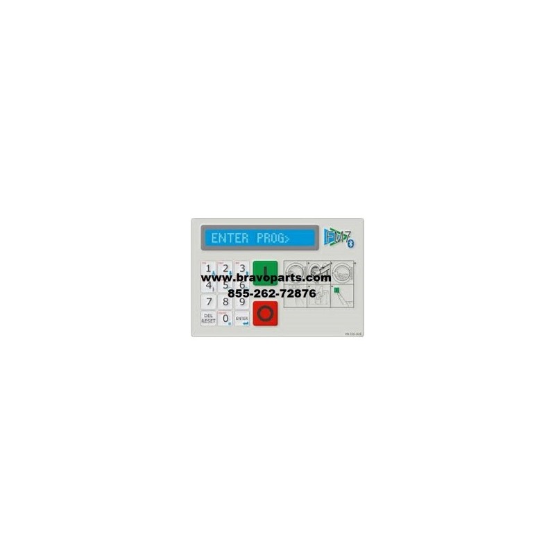230-029 B&C FM7 Keypad Decal Parts Controller Panel
