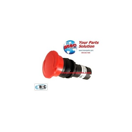 340-701 B&C Emergency Stop Button Assembly A0-E032-022 A0-E032-023